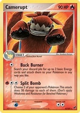 Camerupt (EX Deoxys) (4/107) [Deck Exclusives] - Rare