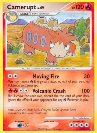 Camerupt (18/147) [Supreme Victors] Reverse Holofoil - Rare