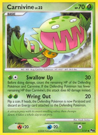 Carnivine (7/17) [POP Series 8] Reverse Holofoil - Uncommon