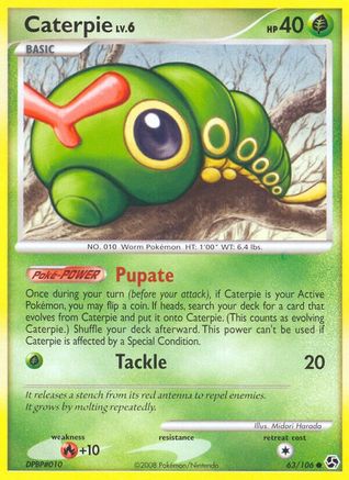 Caterpie (063/106) [Great Encounters] Reverse Holofoil - Common