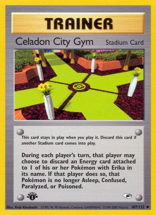 Celadon City Gym (107/132) [Gym Heroes] 1st Edition - Uncommon