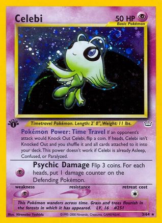 Celebi (3/64) [Neo Revelation] 1st Edition Holofoil - Holo Rare