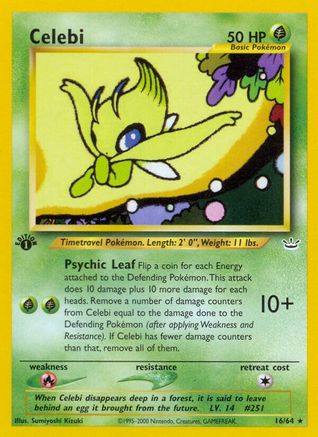 Celebi (016/64) [Neo Revelation] 1st Edition - Rare