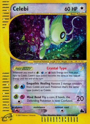 Celebi (145/144) [Skyridge] Reverse Holofoil - Secret Rare