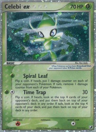 Celebi ex (117/115) [Unseen Forces] Holofoil - Secret Rare