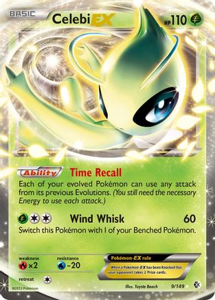 Celebi EX (9/149) [Boundaries Crossed] Holofoil - Ultra Rare