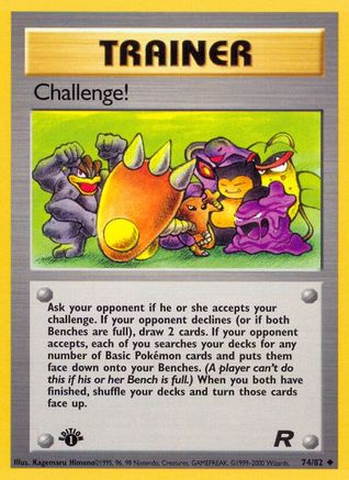 Challenge! (074/82) [Team Rocket] 1st Edition - Uncommon