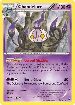 Chandelure (60/101) [Noble Victories] - Rare