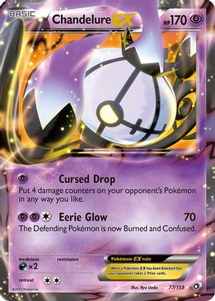 Chandelure EX (77/113) [Legendary Treasures] Holofoil - Ultra Rare