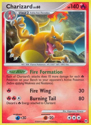 Charizard (001/99) [Arceus] Holofoil - Holo Rare