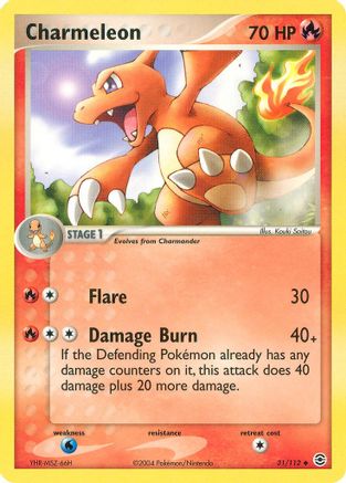 Charmeleon (031/112) [FireRed & LeafGreen] Reverse Holofoil - Uncommon
