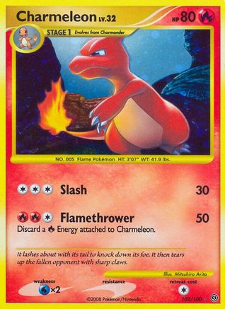 Charmeleon (102/100) [Stormfront] Holofoil - Secret Rare