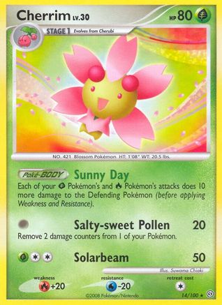 Cherrim (14/100) [Stormfront] Reverse Holofoil - Rare