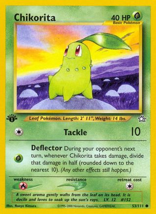 Chikorita (053/111) [Neo Genesis] 1st Edition - Common