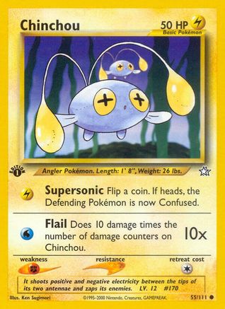 Chinchou (055/111) [Neo Genesis] 1st Edition - Common