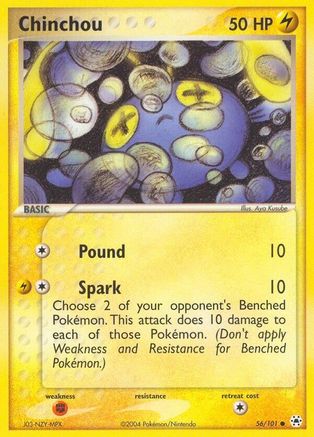 Chinchou (56/101) [Hidden Legends] Reverse Holofoil - Common