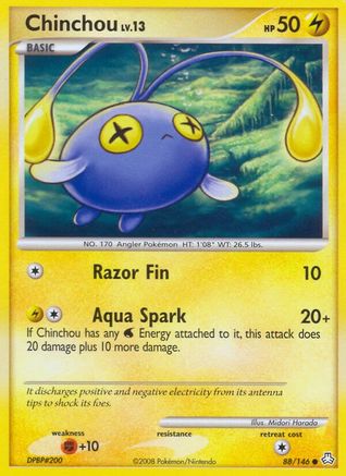 Chinchou (88/146) [Legends Awakened] Reverse Holofoil - Common