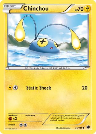 Chinchou (35/116) [Plasma Freeze] Reverse Holofoil - Common