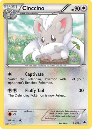 Cinccino (085/98) [Emerging Powers] Reverse Holofoil - Uncommon