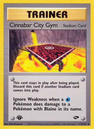 Cinnabar City Gym (113/132) [Gym Challenge] 1st Edition - Uncommon