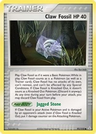 Claw Fossil (91/110) [Holon Phantoms] Reverse Holofoil - Common