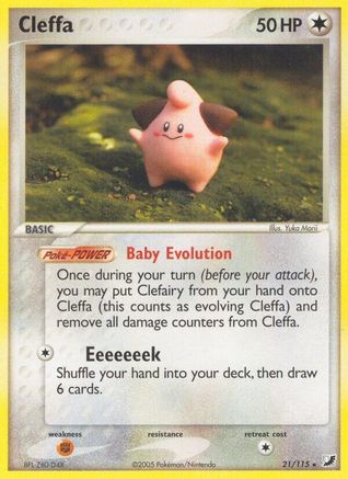 Cleffa (21/115) [Unseen Forces] Reverse Holofoil - Rare