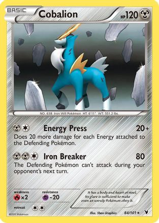 Cobalion (84/101) [Noble Victories] Holofoil - Holo Rare