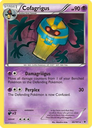 Cofagrigus (46/101) [Noble Victories] Reverse Holofoil - Rare