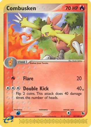 Combusken (027/109) [Ruby and Sapphire] Reverse Holofoil - Uncommon