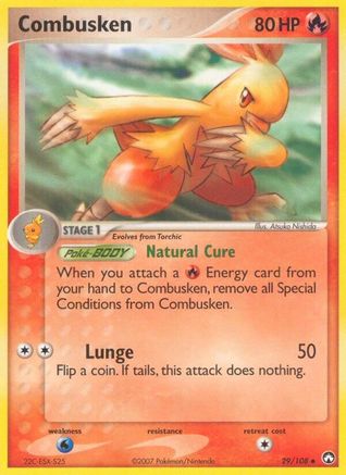 Combusken (29/108) [Power Keepers] Reverse Holofoil - Uncommon