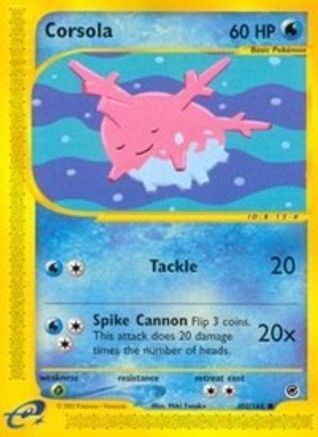 Corsola (102/165) [Expedition] Reverse Holofoil - Common