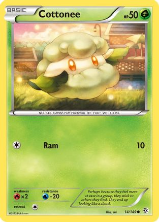 Cottonee (14/149) [Boundaries Crossed] - Common