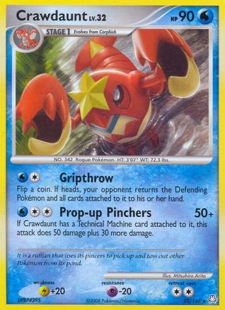 Crawdaunt (22/146) [Legends Awakened] Reverse Holofoil - Rare