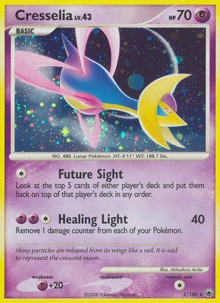 Cresselia (2/100) [Majestic Dawn] Reverse Holofoil - Holo Rare