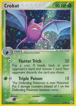 Crobat (3/101) [Hidden Legends] Reverse Holofoil - Holo Rare