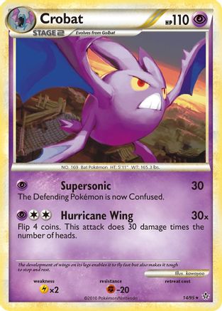 Crobat (14/95) [Unleashed] Reverse Holofoil - Rare