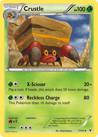 Crustle (7/101) [Noble Victories] Reverse Holofoil - Uncommon
