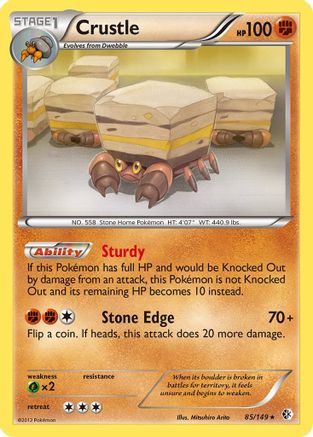 Crustle (85/149) [Boundaries Crossed] Reverse Holofoil - Holo Rare
