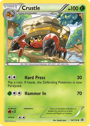 Crustle (14/113) [Legendary Treasures] Reverse Holofoil - Uncommon