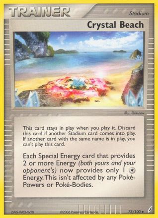 Crystal Beach (75/100) [Crystal Guardians] Reverse Holofoil - Uncommon