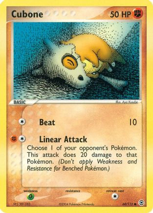 Cubone (060/112) [FireRed & LeafGreen] Reverse Holofoil - Common