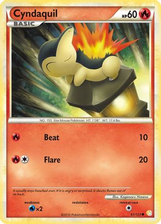 Cyndaquil (061/123) [HeartGold SoulSilver] - Common