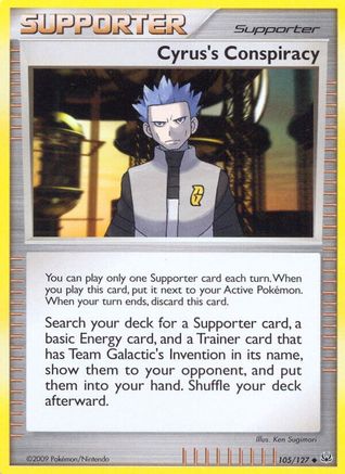 Cyrus's Conspiracy (105/127) [Platinum] Reverse Holofoil - Uncommon