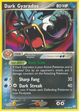 Dark Gyarados (036/109) [Team Rocket Returns] Reverse Holofoil - Uncommon