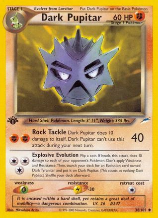 Dark Pupitar (38/105) [Neo Destiny] 1st Edition - Uncommon