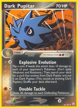Dark Pupitar (040/109) [Team Rocket Returns] Reverse Holofoil - Uncommon