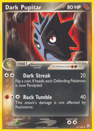 Dark Pupitar (041/109) [Team Rocket Returns] - Uncommon