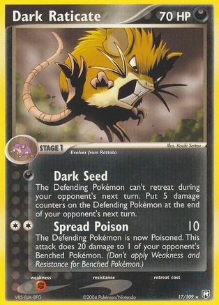 Dark Raticate (017/109) [Team Rocket Returns] Reverse Holofoil - Rare