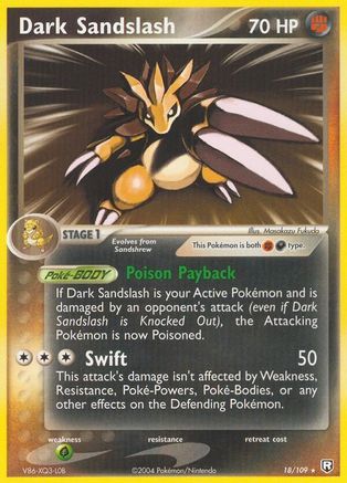 Dark Sandslash (018/109) [Team Rocket Returns] Reverse Holofoil - Rare