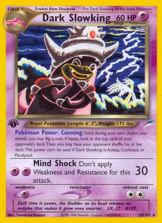 Dark Slowking (20/105) [Neo Destiny] 1st Edition - Rare